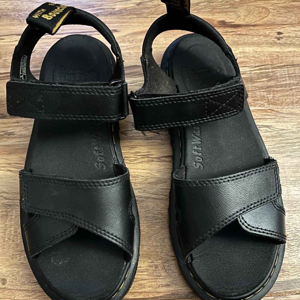 Dr. Martens Black Kids Sandals